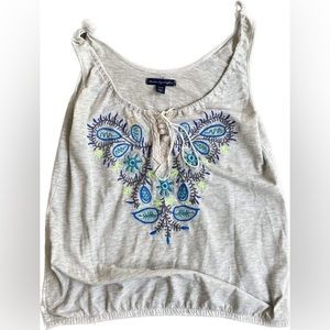 American eagle bohemian gray tank top